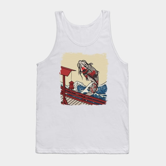 Great Coloured Carp Tank Top by Hach